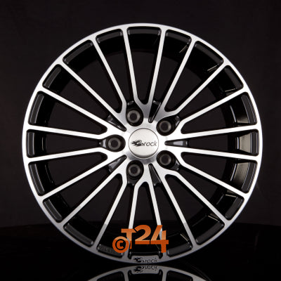 BROCK Velgen - B24 Schwarz Glanz Voll Poliert  - 18 inch