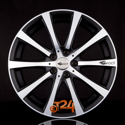 BROCK Velgen - B21 Schwarz Matt Voll Poliert  - 18 inch