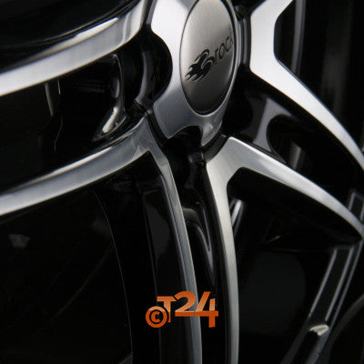 BROCK Velgen - B33 Schwarz Glanz Voll Poliert  - 19 inch