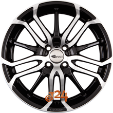 BROCK Velgen - B26 Schwarz Glanz Voll Poliert  - 17 inch
