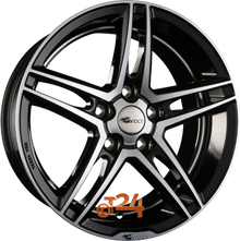 BROCK Velgen - B33 Schwarz Glanz Voll Poliert  - 19 inch