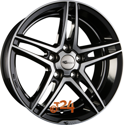 BROCK Velgen - B33 Schwarz Glanz Voll Poliert  - 19 inch