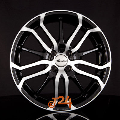 BROCK Velgen - B26 Schwarz Glanz Voll Poliert  - 18 inch