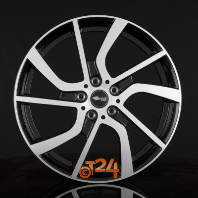 BROCK Velgen - EB1 Schwarz Glanz Voll-Poliert  - 19 inch