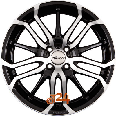 BROCK Velgen - B26 Schwarz Glanz Voll Poliert  - 18 inch