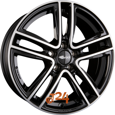 BROCK Velgen - RC27 Schwarz Glanz Voll-Poliert  - 18 inch