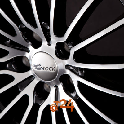 BROCK Velgen - B24 Schwarz Glanz Voll Poliert  - 19 inch