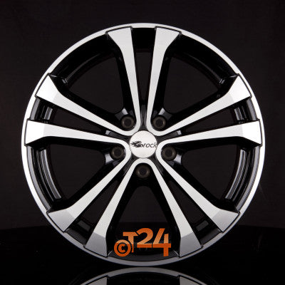 BROCK Velgen - RC17 Ventura Schwarz Glanz Voll Poliert  - 18 inch