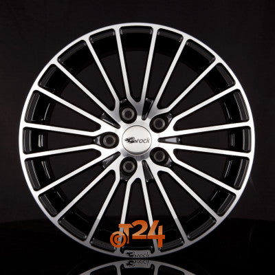 BROCK Velgen - B24 Schwarz Glanz Voll Poliert  - 20 inch