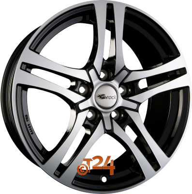 BROCK Velgen - RC26 Schwarz Glanz Voll Poliert  - 16 inch