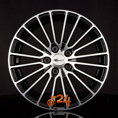 BROCK Velgen - B24 Schwarz Glanz Voll Poliert  - 20 inch